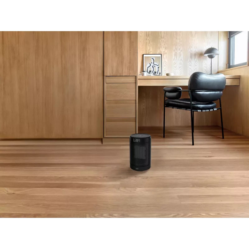 Termoventilador cerâmico Mill FH1500 preto 1500 W para espaços até 22 m², preto
