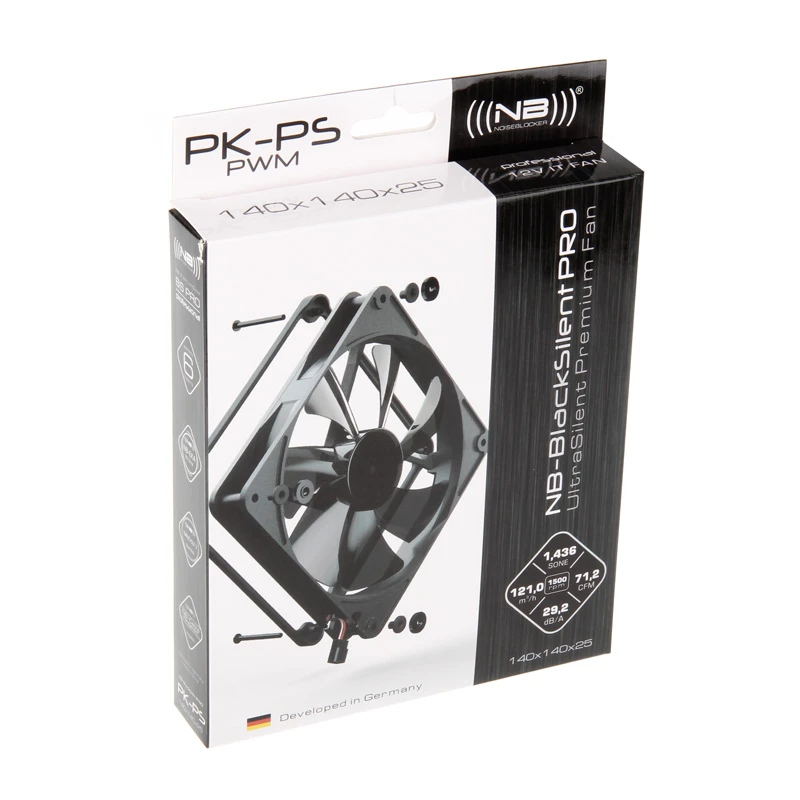 Ventoinha para caixa Noiseblocker NB-BlackSilent Pro 140mm - preta