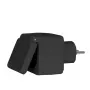 Tomada inteligente Denver PLO-108 preta exterior IP44 com fios sem fios