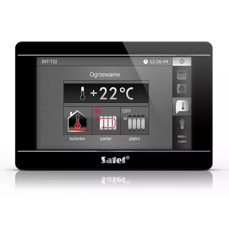 Painel de controlo tátil SATEL INT-TSI-B painel de parede LCD de 7 polegadas para sistemas de segurança