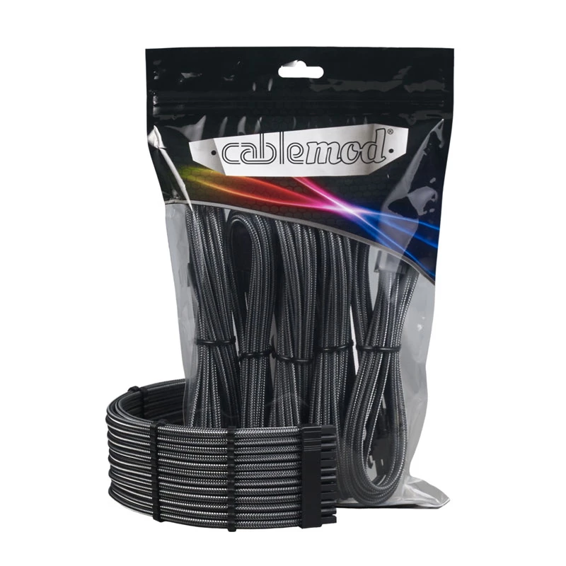 Conjunto de extensão de cabo CableMod PRO ModMesh 12VHPWR - carbono
