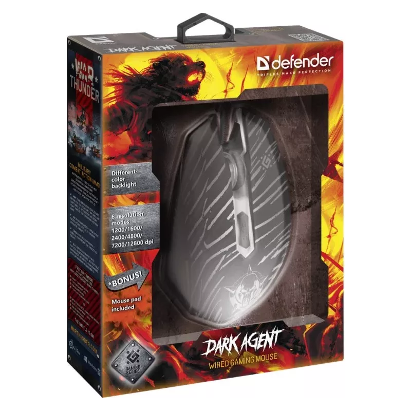 Rato Defender DARK AGENT GM-590L USB Type-A