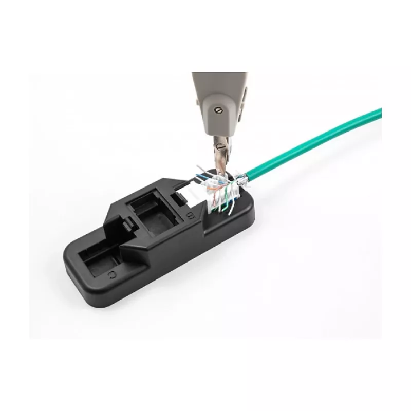 Conjunto Keystone LSA DeLOCK RJ45 RJ11 Cat.6 preto suporte de clipe