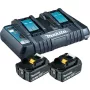 Makita DC18RD - Carregador + bateria 2 x - Li-Ion - 6 Ah - 108 Wh - 2 x carregamento de bateria