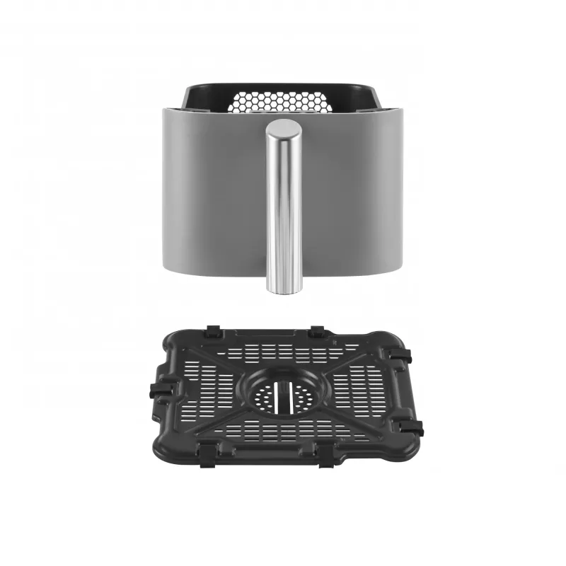 Ninja SL400EU Fritadeira dupla 9,5 L 2470 W fritadeira de ar quente preta, cinzenta