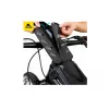 Bolsa de quadro de bicicleta Wildman M90 com suporte para telemóvel preta