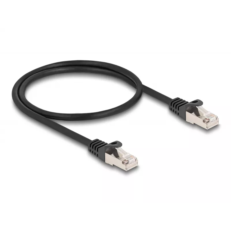 Cabo DeLOCK RJ50 macho para RJ50 macho S/FTP 0,5 m preto