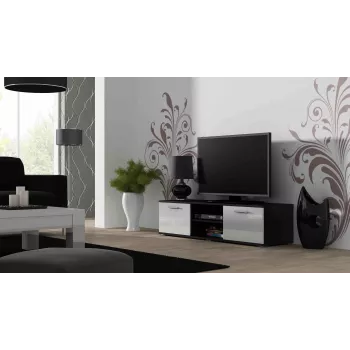 Suporte de TV Cama SOHO 140 preto/branco brilhante