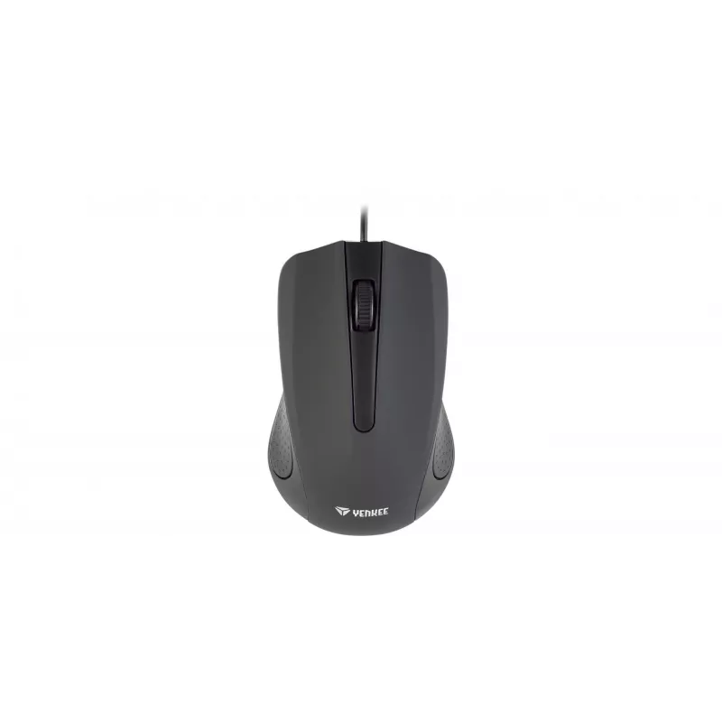 Rato com fio USB, 3 botões, superfície emborrachada, 1000 DPI