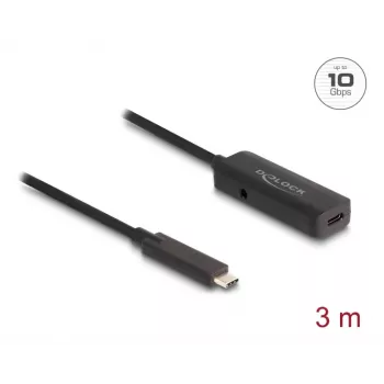 Cabo USB DeLOCK 80027 3 m USB-C preto