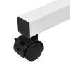 Maclean suporte móvel para secretária/portátil, branco, altura ajustável 59-89 cm, máx. 30 kg, MC-121 W