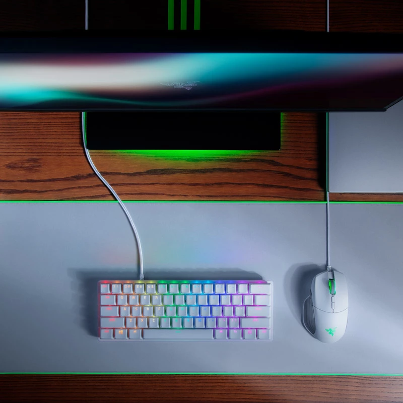 Teclado Razer Huntsman Mini Gaming USB QWERTY Inglês branco
