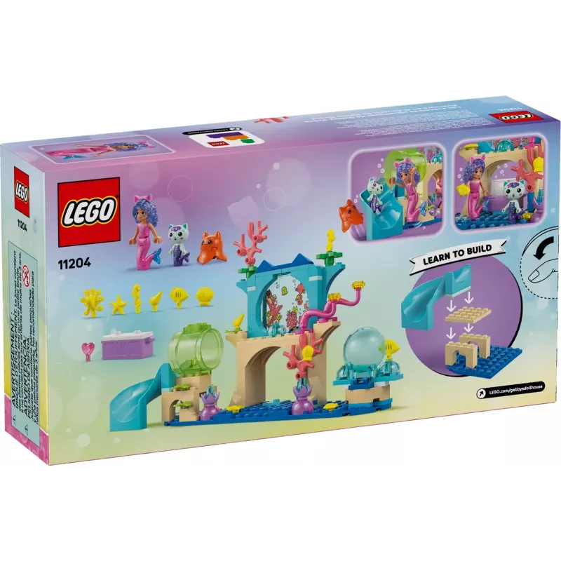 LEGO GABBY’S DOLLHOUSE 11204 aventura no aquário da Gabby sereia