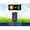 Beper P207ILO101 candeeiro solar de jardim com estaca, 12 LED efeito chama, IP44, preto