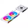 Ventoinha para caixa de 120 mm Jonsbo ZK-120W Reverse ARGB branca, 120 mm PWM, cabo com sleeve