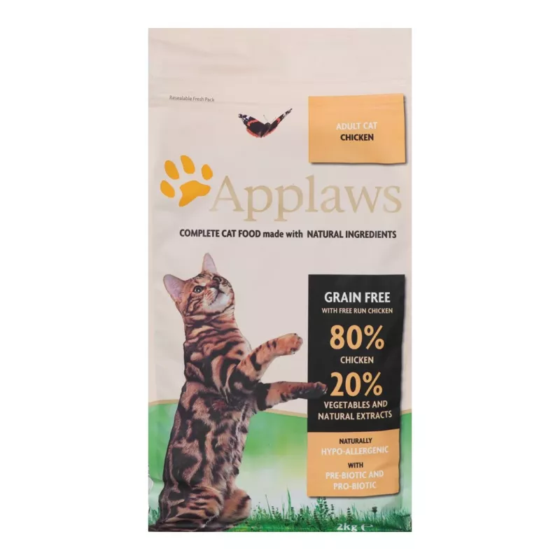 APPLAWS Frango - comida seca para gatos - 2 kg