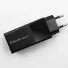 Carregador Qoltec 52382 GaN POWER PRO | 1xUSB Type C | 1xUSB A | 100W | 5-20V | 1.5-5A | PD | preto
