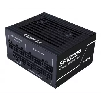 Fonte de alimentação Lian Li SP Series Platinum SFX totalmente modular PCIe 5.1 ATX 3.1 1000W