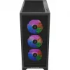Caixa de PC Silentware Core 100 A-RGB preta — modelo CORE100Schwarz, iluminação A-RGB, formato Mid-Tower