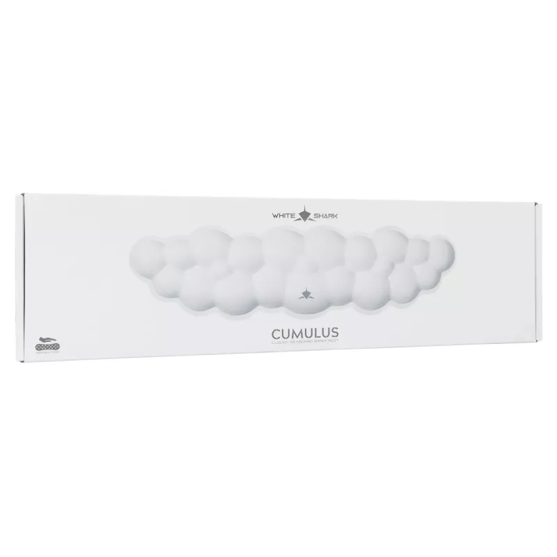 White Shark KP-012 Cumulus Cloudy apoio de pulso para teclado, branco