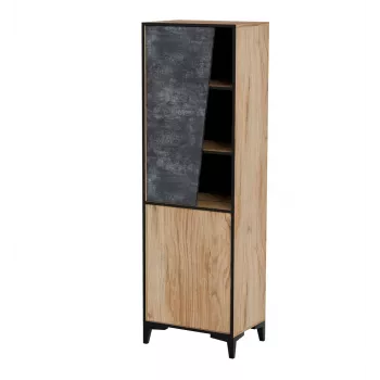 Estante Cama Meble OVO 2D estante de livros 50×38×182,5 cm carvalho/betão