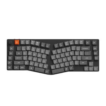 Teclado mecânico sem fios Keychron K15M-A1 — preto com retroiluminação RGB, interruptores mecânicos, conectividade sem fios
