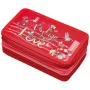 Estojo de lápis Herlitz 50038763 soft poliéster vermelho 190x115x80 mm