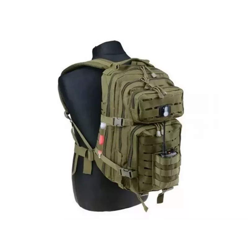 GFC Assault Pack GFT-20-008352 mochila, Laser Cut, verde-azeitona