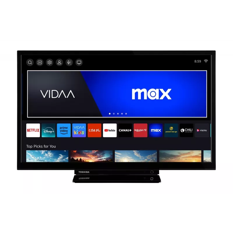 Televisor Toshiba 24WV3F63DG 24 polegadas ecrã LED resolução HD