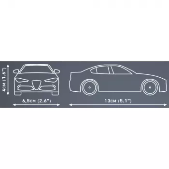 Kit COBI Giulia Quadrifoglio 90 peças a partir de 6 anos