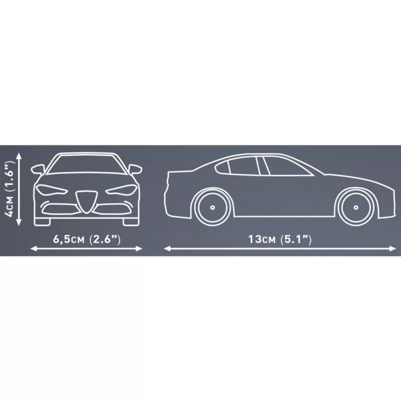 Kit COBI Giulia Quadrifoglio 90 peças a partir de 6 anos