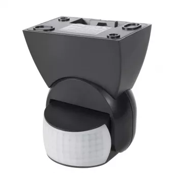 Detetor de movimento infravermelho passivo (PIR) MACLEAN MCE201B — sensor de parede com fios, alcance de 12 m, preto