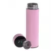 Garrafa térmica Adler AD 4506P aço inoxidável com capa de silicone, rosa, isolamento a vácuo