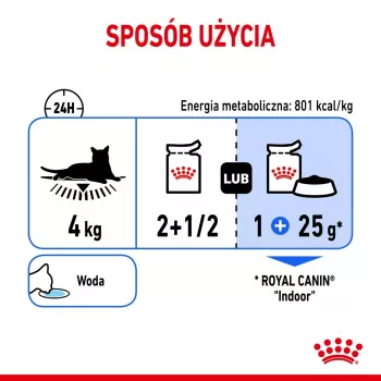 Comida húmida para gatos Royal Canin Indoor Sterilized 85 g saqueta — gatos adultos esterilizados de interior, sabor a aves, pack de 12 x 85 g
