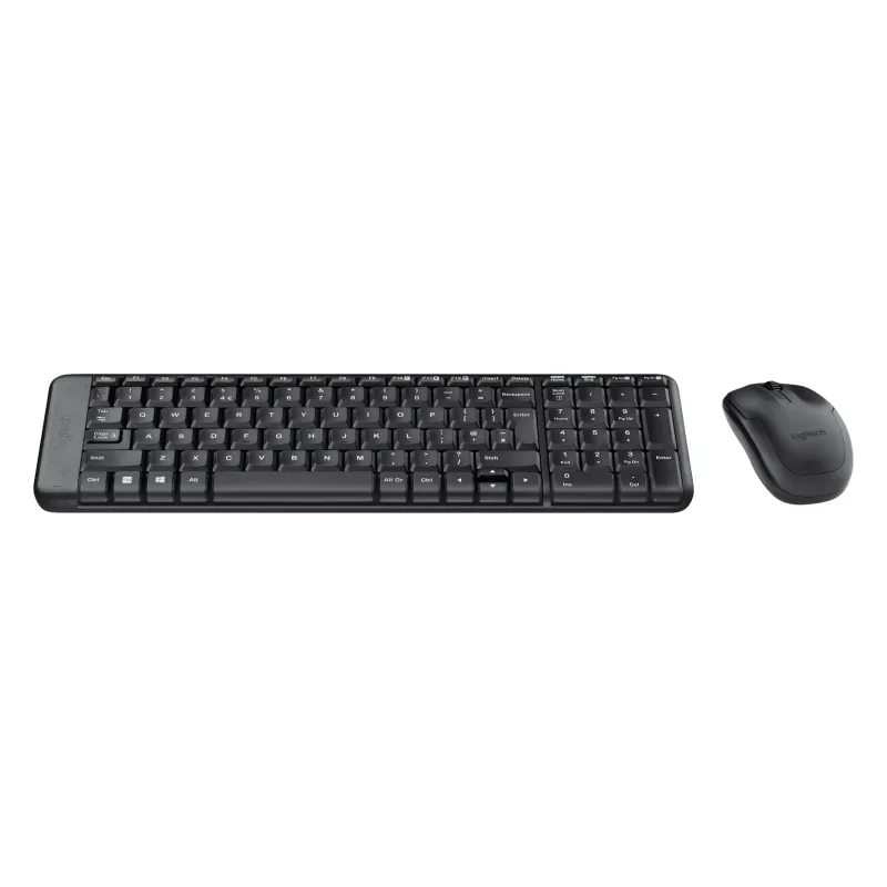 Wireless Combo MK220, sem fios, RF Wireless, QWERTZ, preto, rato