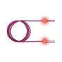 ZVK GmbH EasyLan FO LED Patchkabel Premium, Duplex - Cabo de ligação - LC Multimodo (M) para LC Multimodo (M) - 1 m - Fibra ótica - Duplex - 50/125 Micrómetro - OM4 - Violeta urze, R