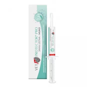 Gel dental JM Sante Vet Protector Pro Muko 15 ml para cães e gatos — higiene oral, reduz o tártaro