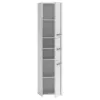 Armário de casa de banho Top e Shop S43 BIEL — de pé, 6 prateleiras, 400×300×1700 mm, branco