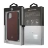 Mercedes MEHCP13SPSQRE iPhone 13 mini 5,4 vermelho/vermelho capa rígida couro padrão estrela