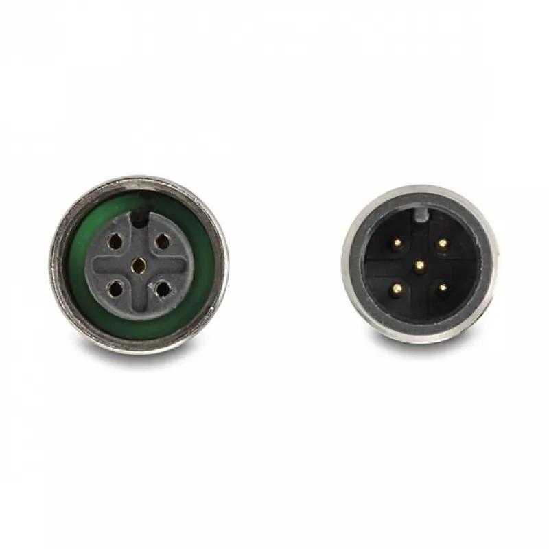 DELOCK Divisor CAN-Bus D-Sub 9 (conector macho/fêmea) para M12 5 pinos codificação A (conector macho/fêmea) 35° laranja