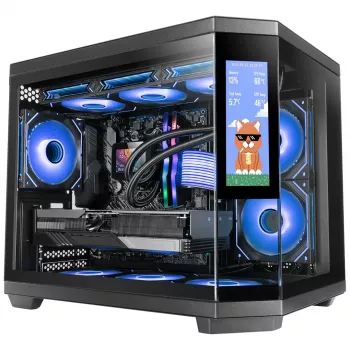 Caixa de computador Mars Gaming MC3TCORELCDM Mini Tower preta
