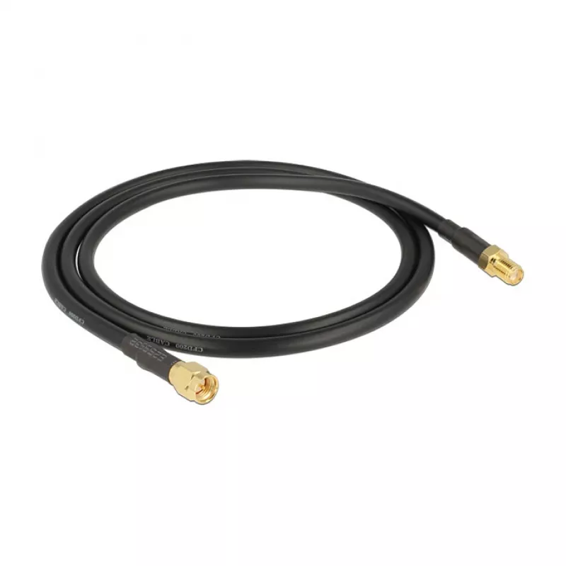 Cabo coaxial DeLOCK 88930 0,9 m SMA preto