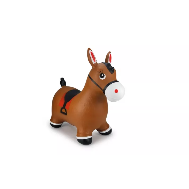 Animais de brinquedo insufláveis Jamara animal saltitante cavalo castanho com bomba