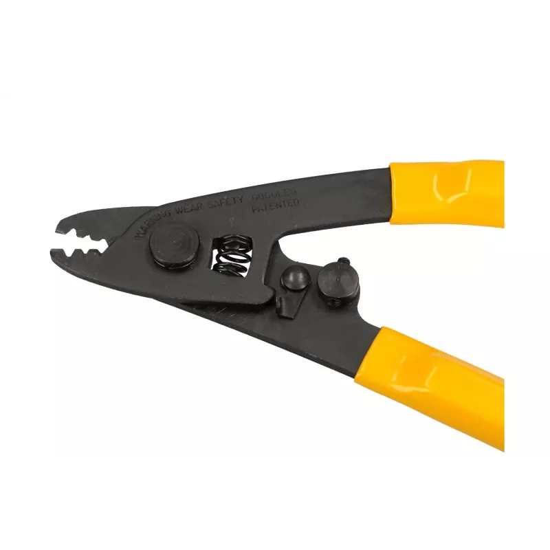 Descascador de fibra ótica Extralink CFS-3 para fibras de 2–3 mm, 0,9 mm e 0,125 mm, preto/amarelo