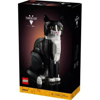 Conjunto LEGO Ideas 21349 Gato Tuxedo — modelo de tijolos colecionável, peça de exposição