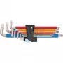 3950/9 Hex-Plus Multicolour Imperial Stainless 1 conjunto de chaves Allen (preto, 9 peças, polegadas, com clipe de fixação)