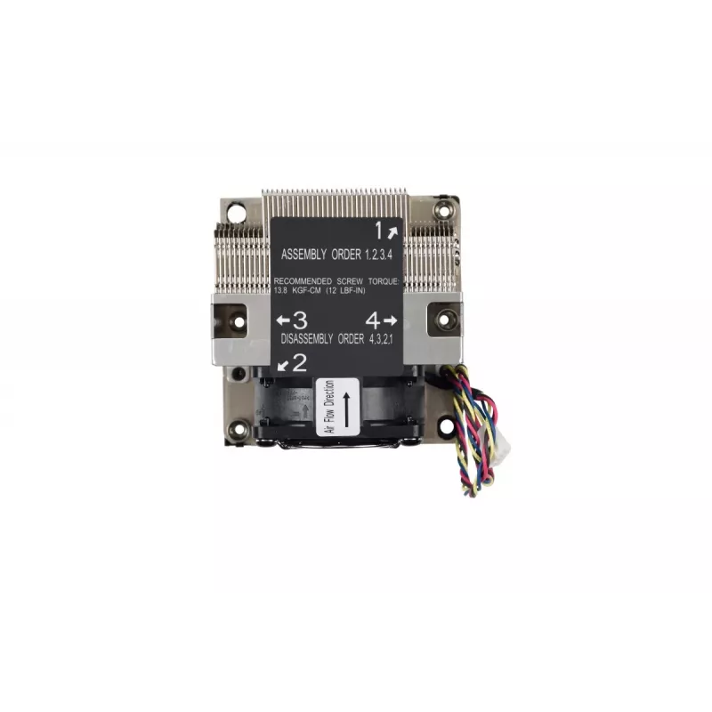 Supermicro SNK-P0068AP4 sistema de refrigeração para computador dissipador de calor de processador a ar 6 cm preto, níquel