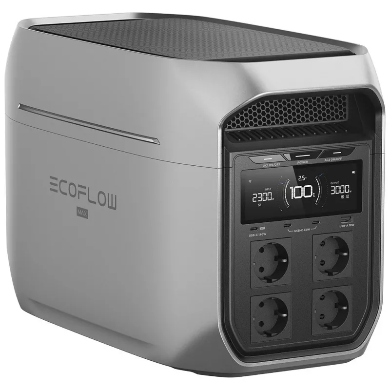 EcoFlow DELTA 3 Max Plus estação de energia portátil, 2048 Wh, 3000 W (5016401016)