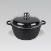 Panela com tampa Maestro MR-4624C 24 cm 4 l preta
