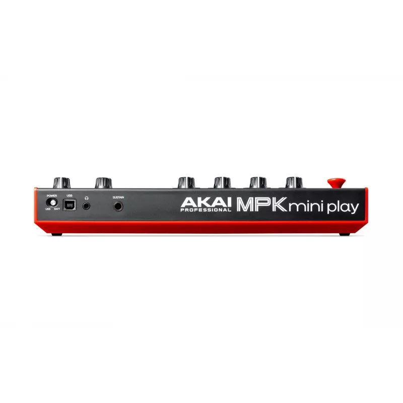 Akai MPK Mini Play MK3 teclado controlador MIDI com controlador de pads, USB, preto/vermelho